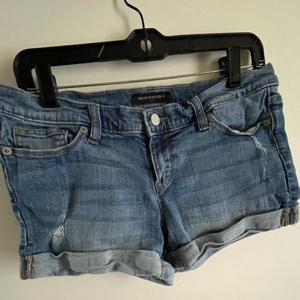 Banana Republic Blue Jean Shorts with Rolled Hems